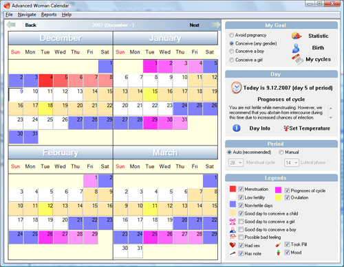 Click to view SoftOrbits Ovulation Calendar 4.0.1 screenshot